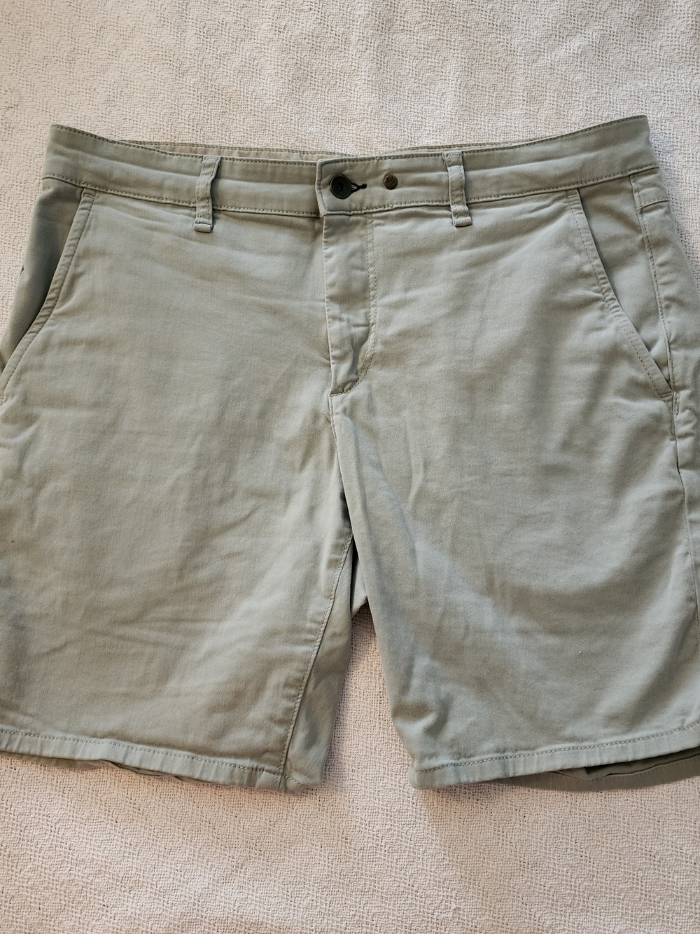 Rag & Bone New York Flat Front Chino Shorts Sage Olive Green 32